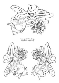 Sleeping Flower Fairy Acetate GMACE029 Glitter Magic