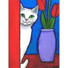 Diamond Painting Kits White Cat WD283
