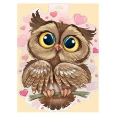 Diamond Painting Kits Owl in Love WD296